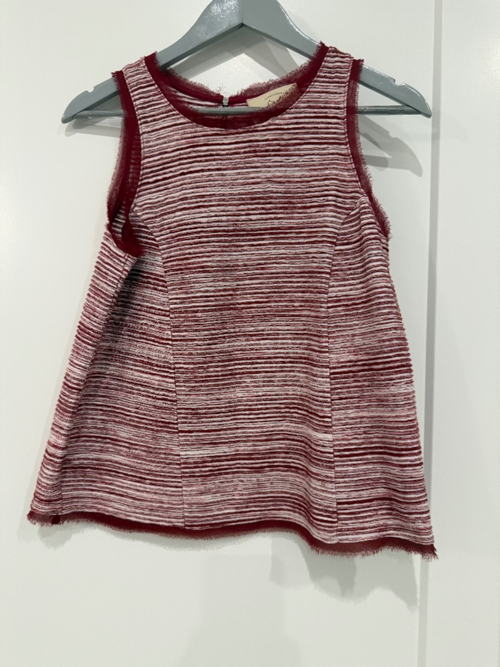 Vanessa Virginia By Anthropologie Sleeveless Shirt Size Medium Stripped